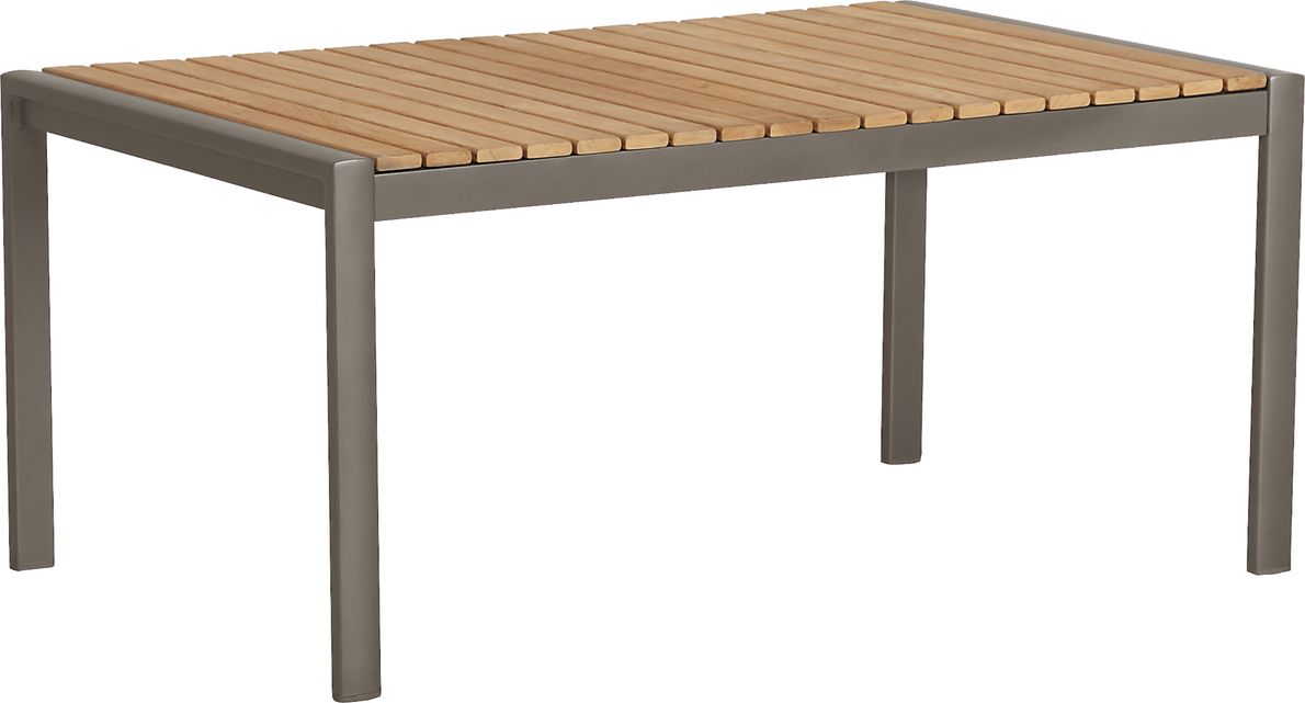 Ocean Tide Gray Aluminum Outdoor Cocktail Table Rooms To Go