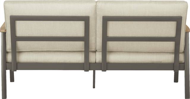 Ocean Tide Gray Outdoor Loveseat - Thumbnail - Image 4
