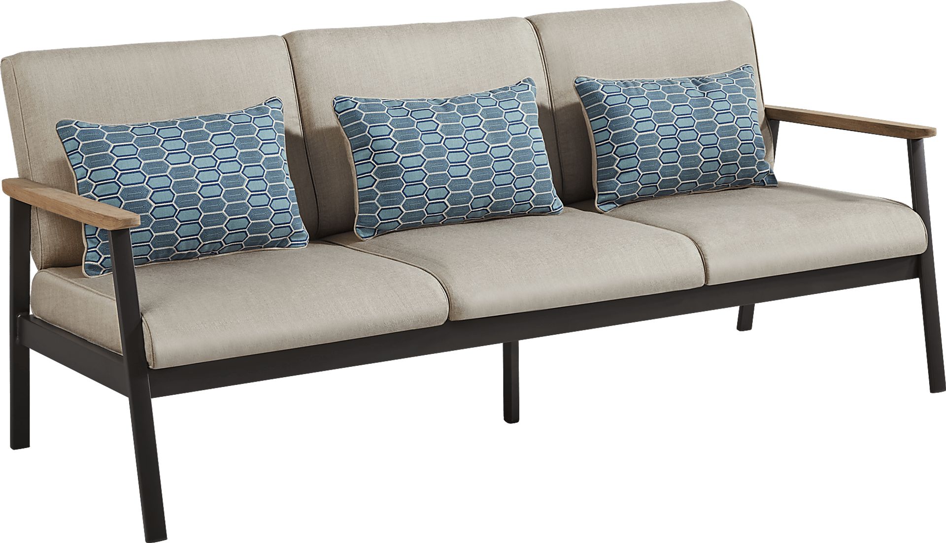 Ocean Tide Gray 4 Pc Outdoor Seating Set - Image 3