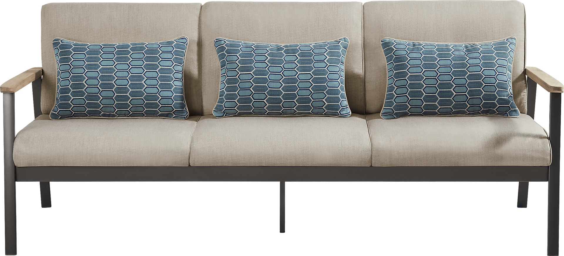 Ocean Tide Gray 4 Pc Outdoor Seating Set - Image 2