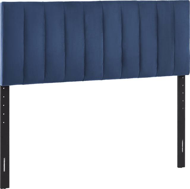 Oceanaire Navy Queen Upholstered Headboard and Bench - Thumbnail - Image 3