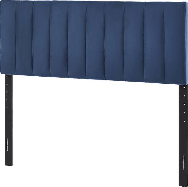 Oceanaire Navy Queen Upholstered Headboard and Bench - Thumbnail - Image 4