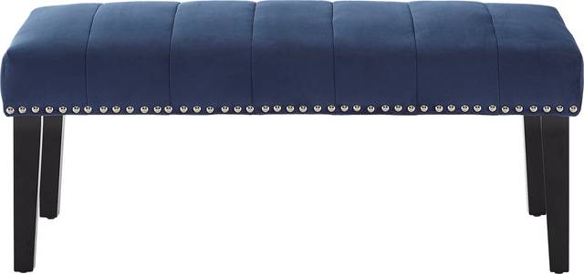Oceanaire Navy Queen Upholstered Headboard and Bench - Thumbnail - Image 6