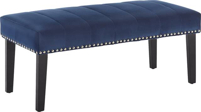 Oceanaire Navy Queen Upholstered Headboard and Bench - Thumbnail - Image 7