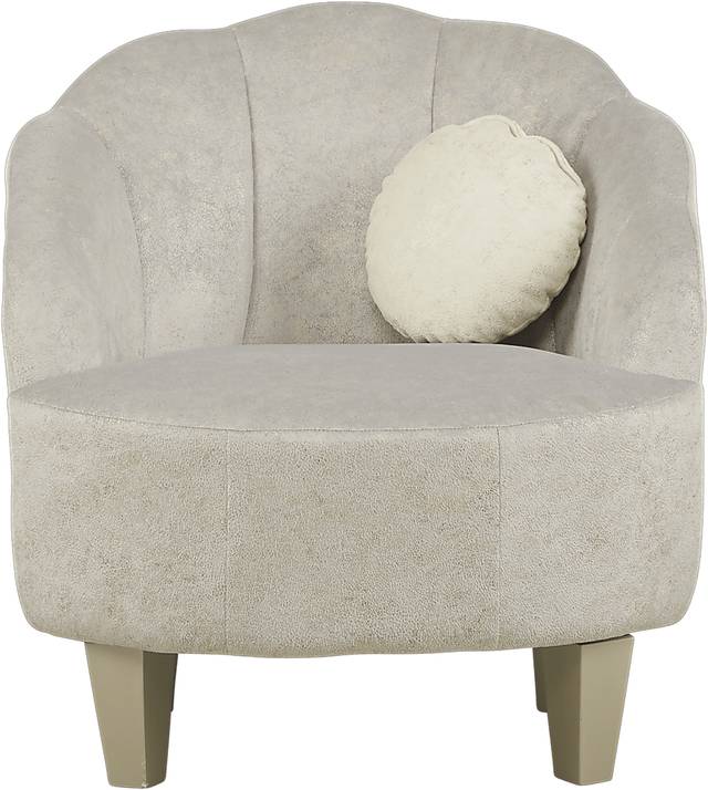 Kids Oceane Light Gray Accent Chair - Thumbnail - Image 2