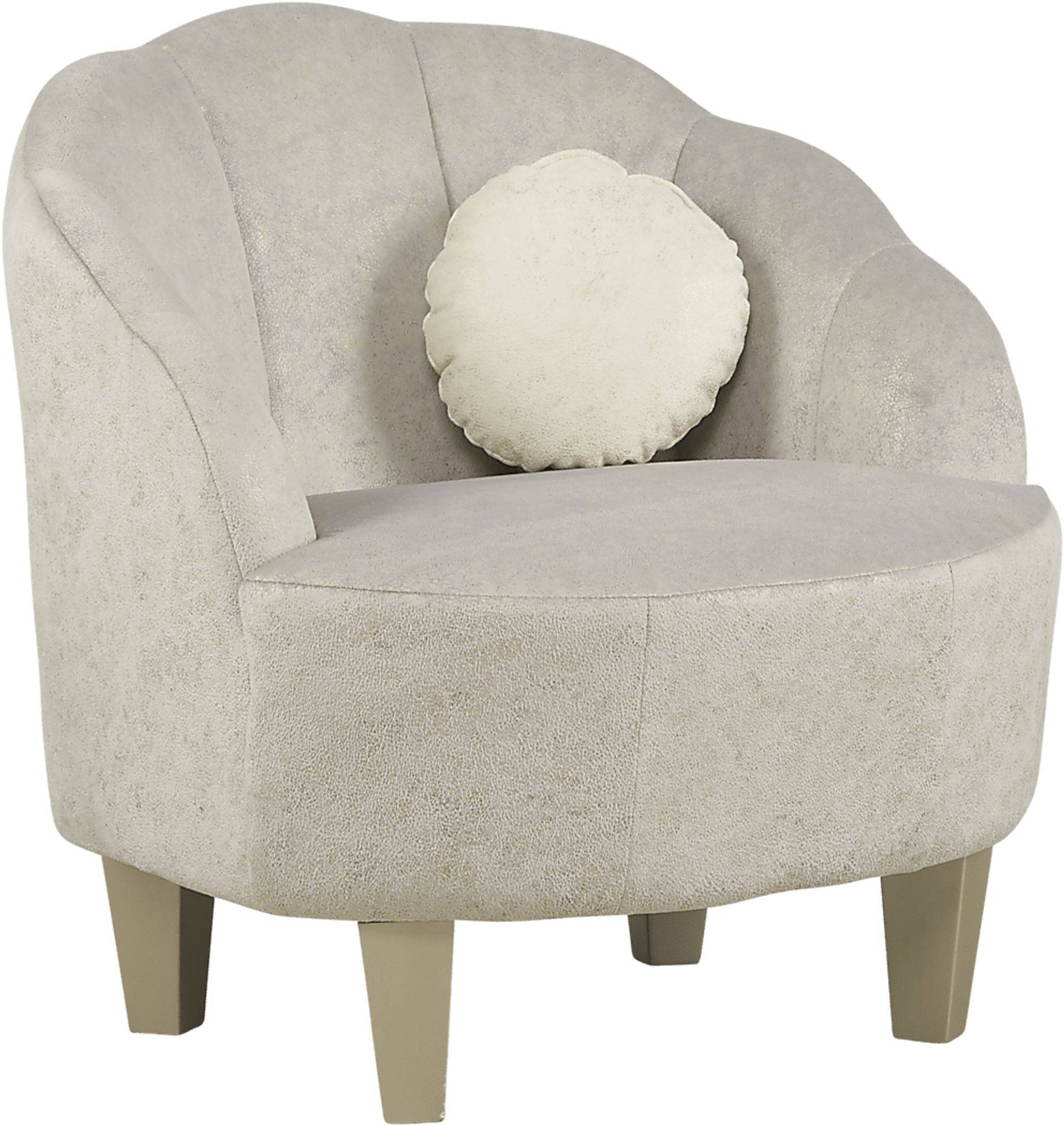 Kids Oceane Light Gray Accent Chair - Image 1
