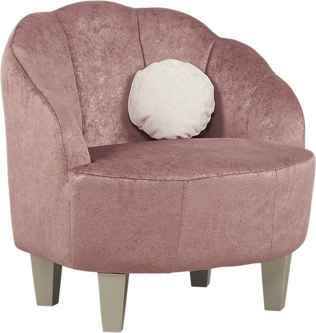 Kids Oceane Red Accent Chair - Thumbnail - Image 1
