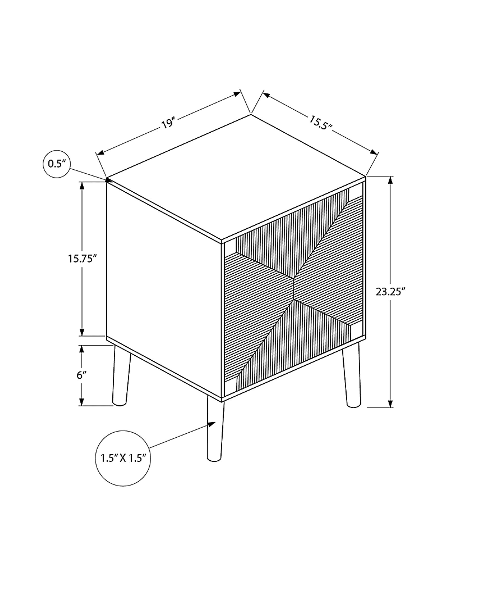 Oceanhead Brown End Table - Image 8