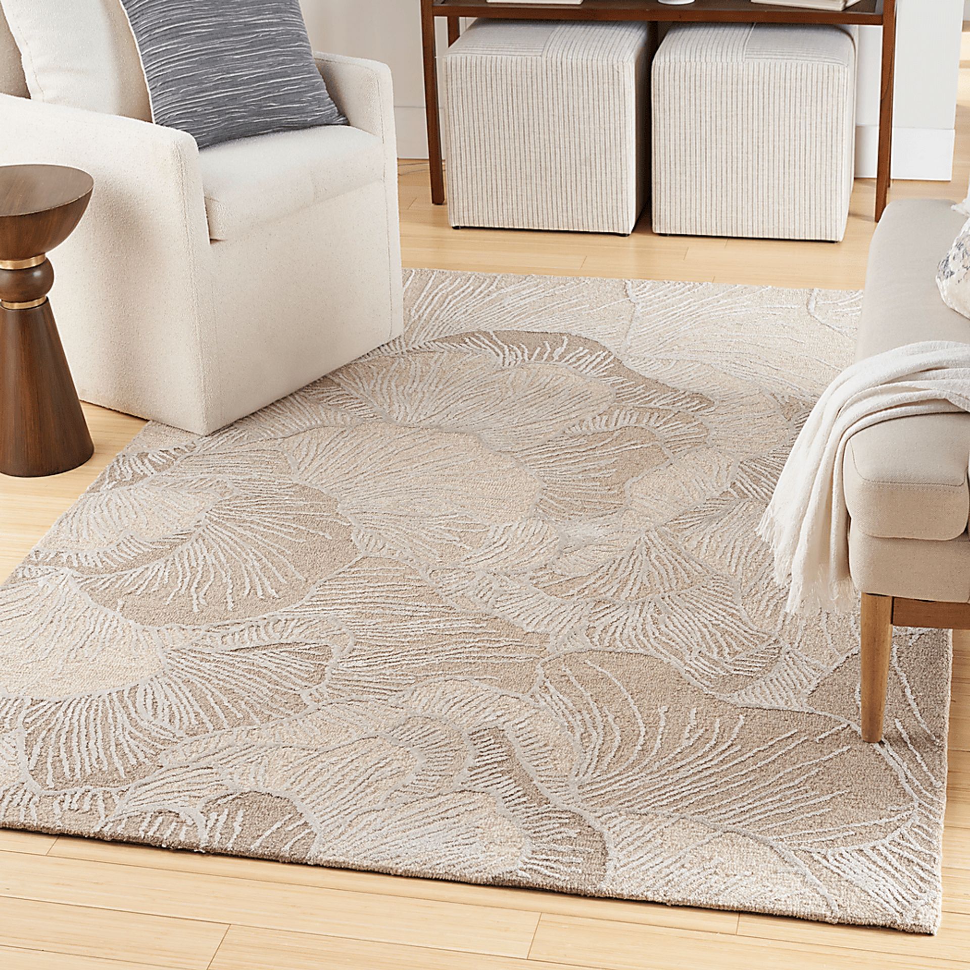 OCEANIC TAUPE 5'3 x 7'3 RUG - Image 2