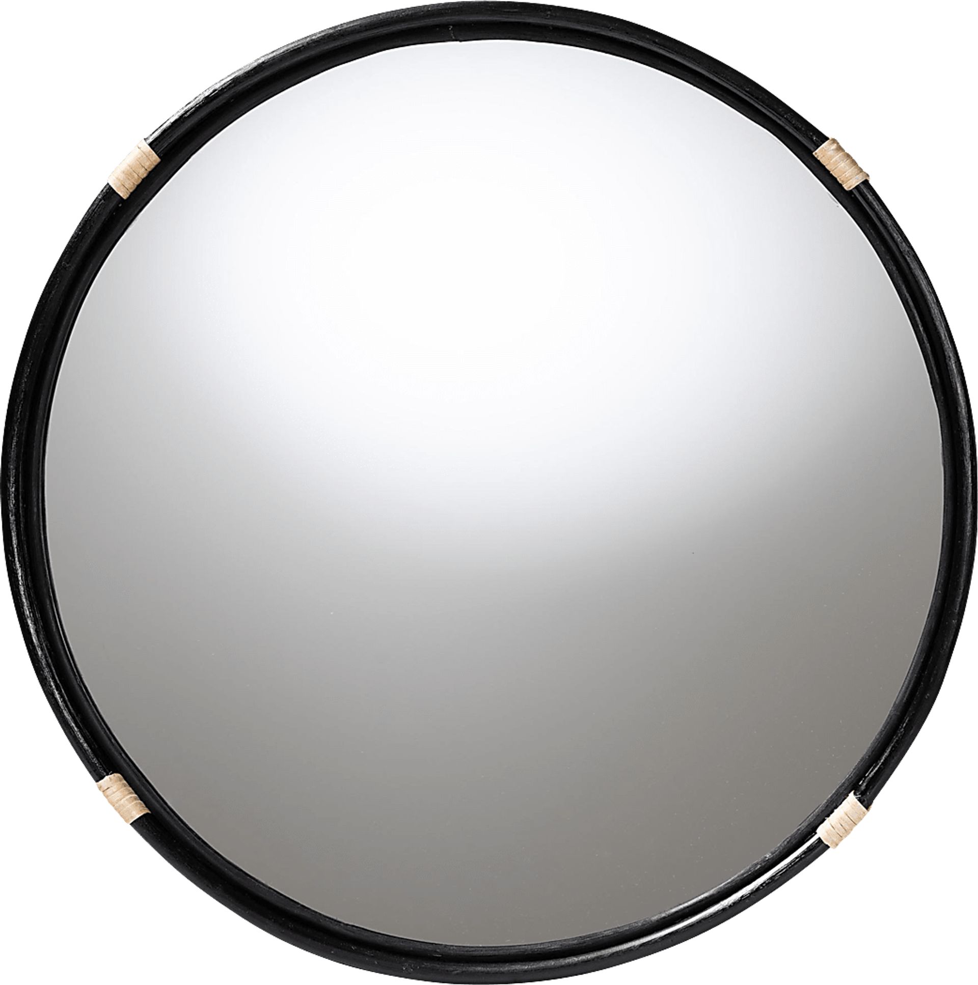 Oceanland Black Round Mirror - Image 1