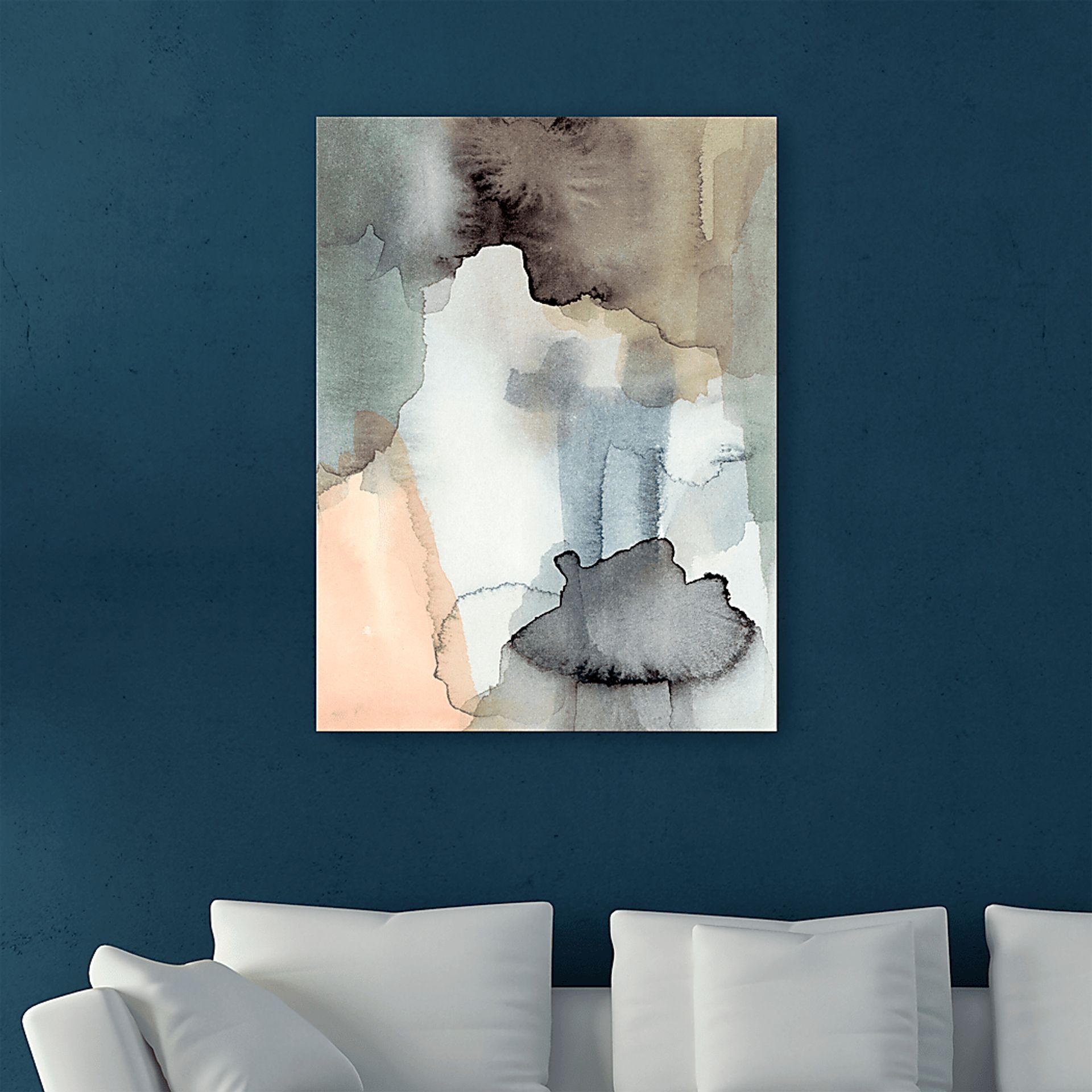 Ocean's Depth Gray Artwork - Image 3