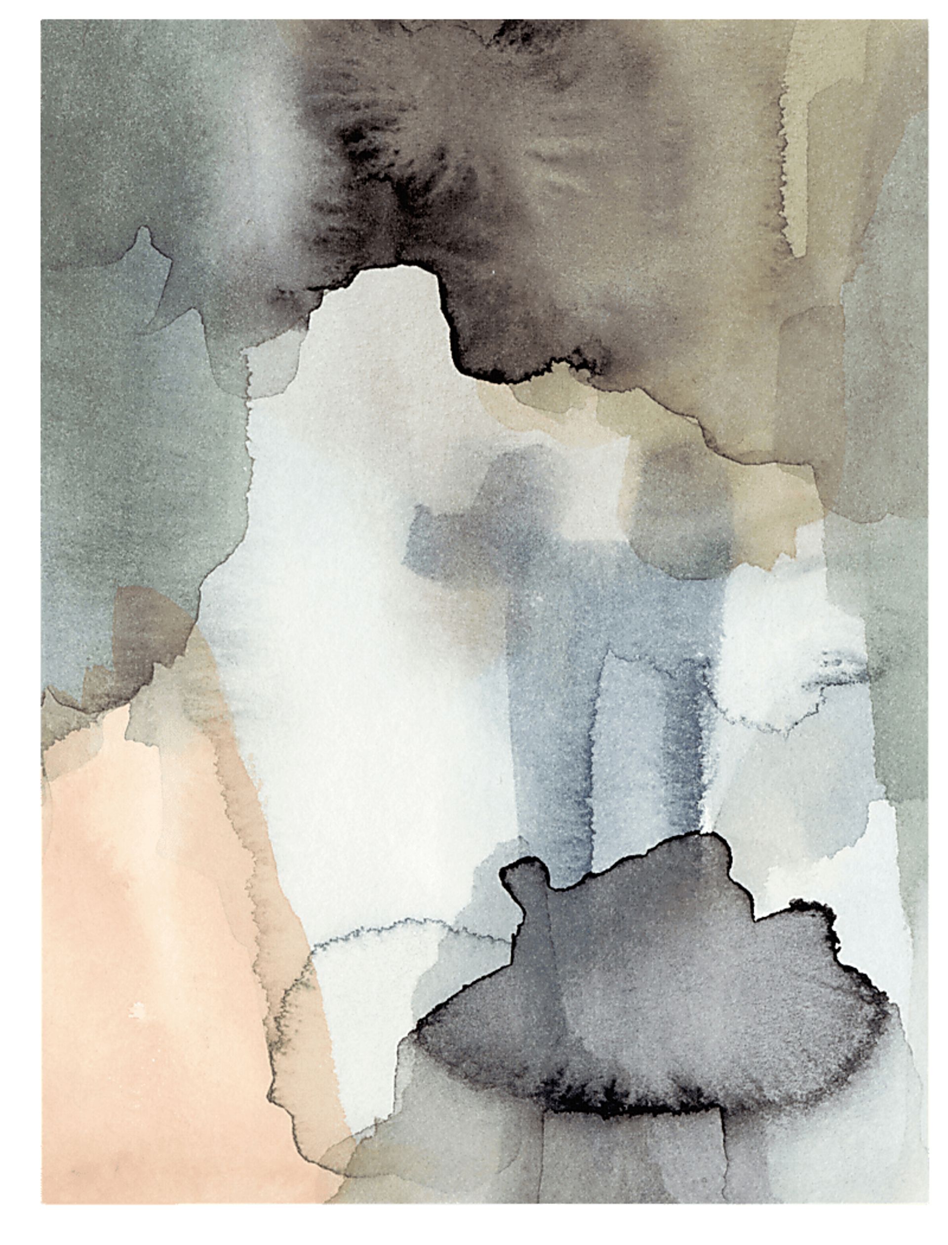 Ocean's Depth Gray Artwork - Image 1