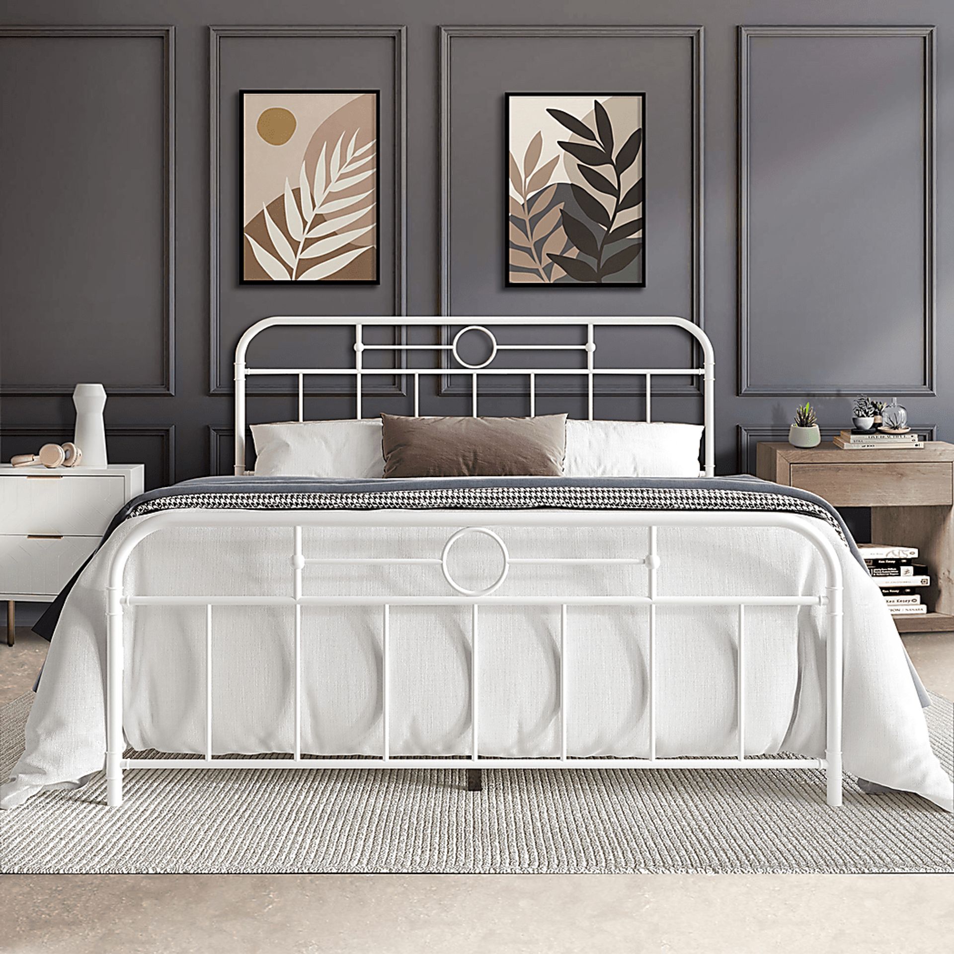 Oceanwell White Full Bed - Image 2