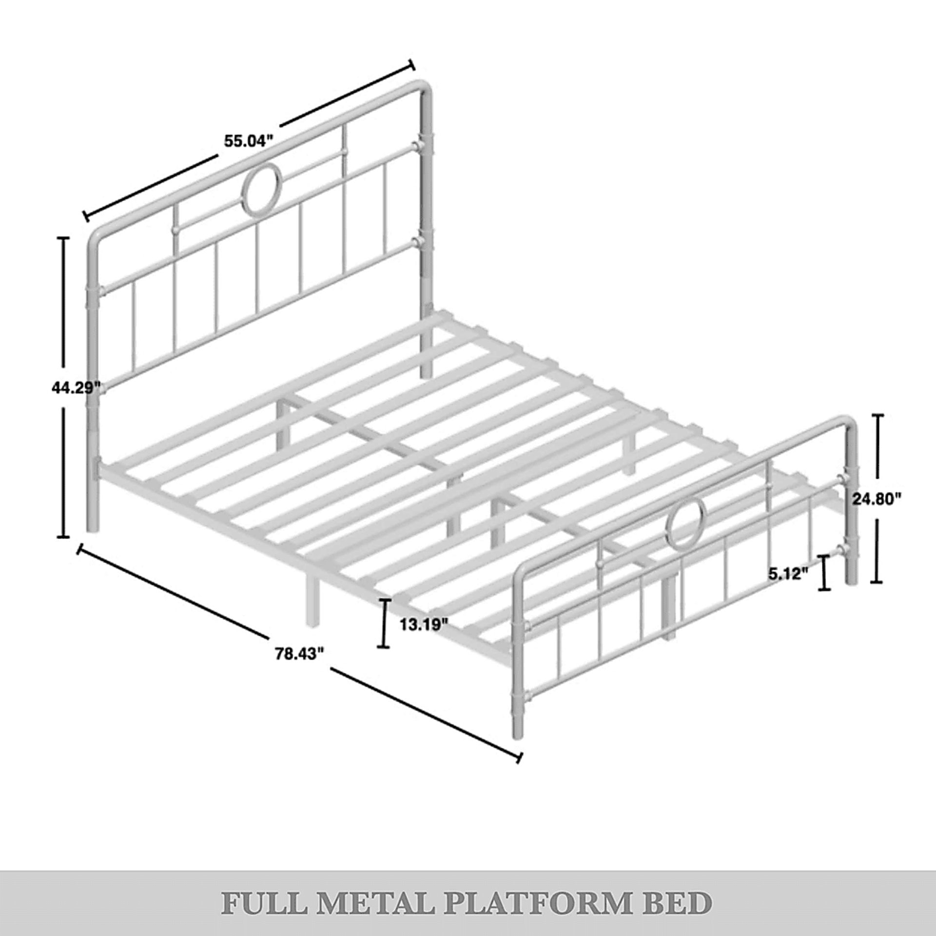 Oceanwell White Full Bed - Image 6