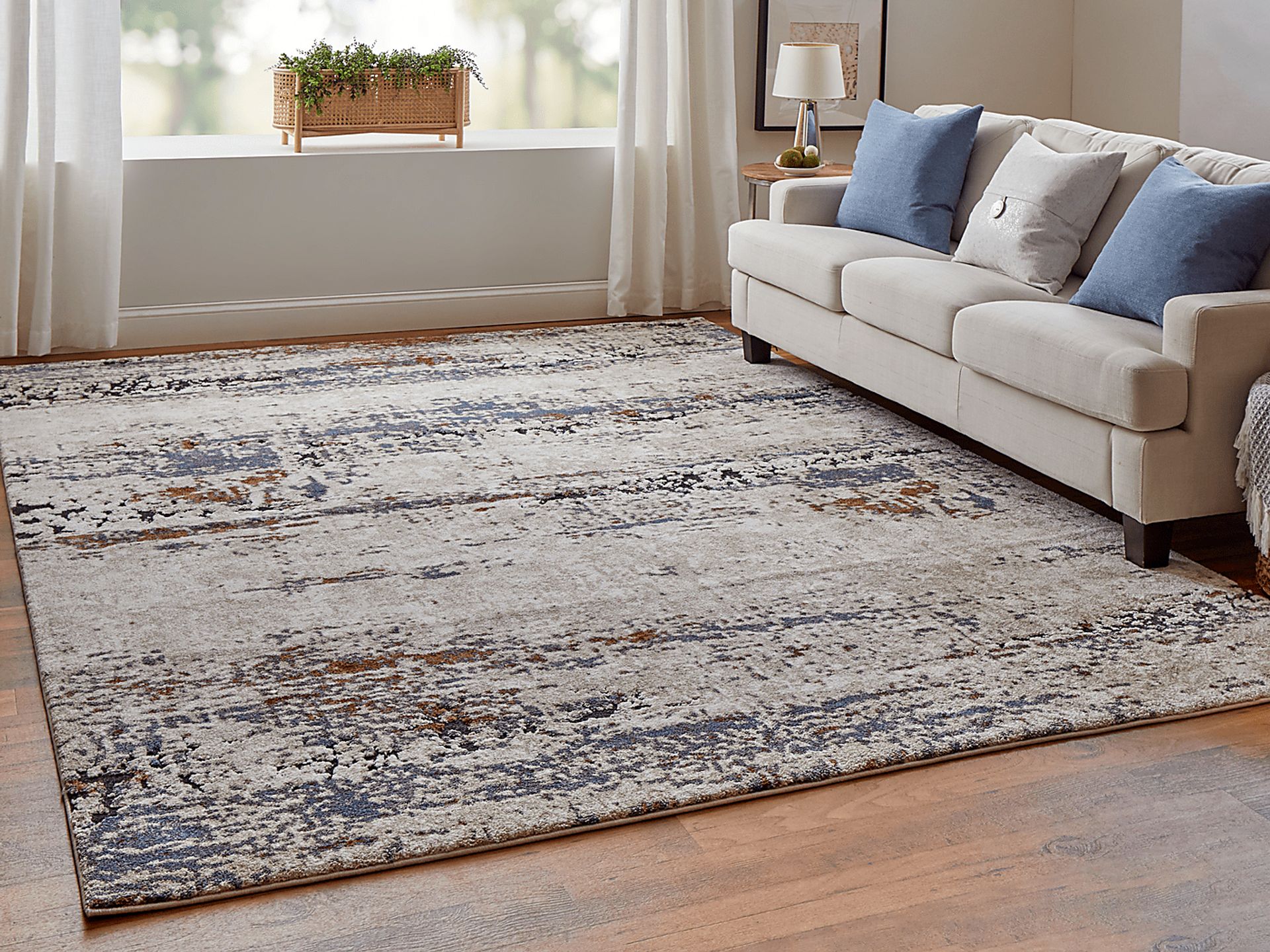 Ocera Ivory 2'6 x 8' Runner Rug - Image 2