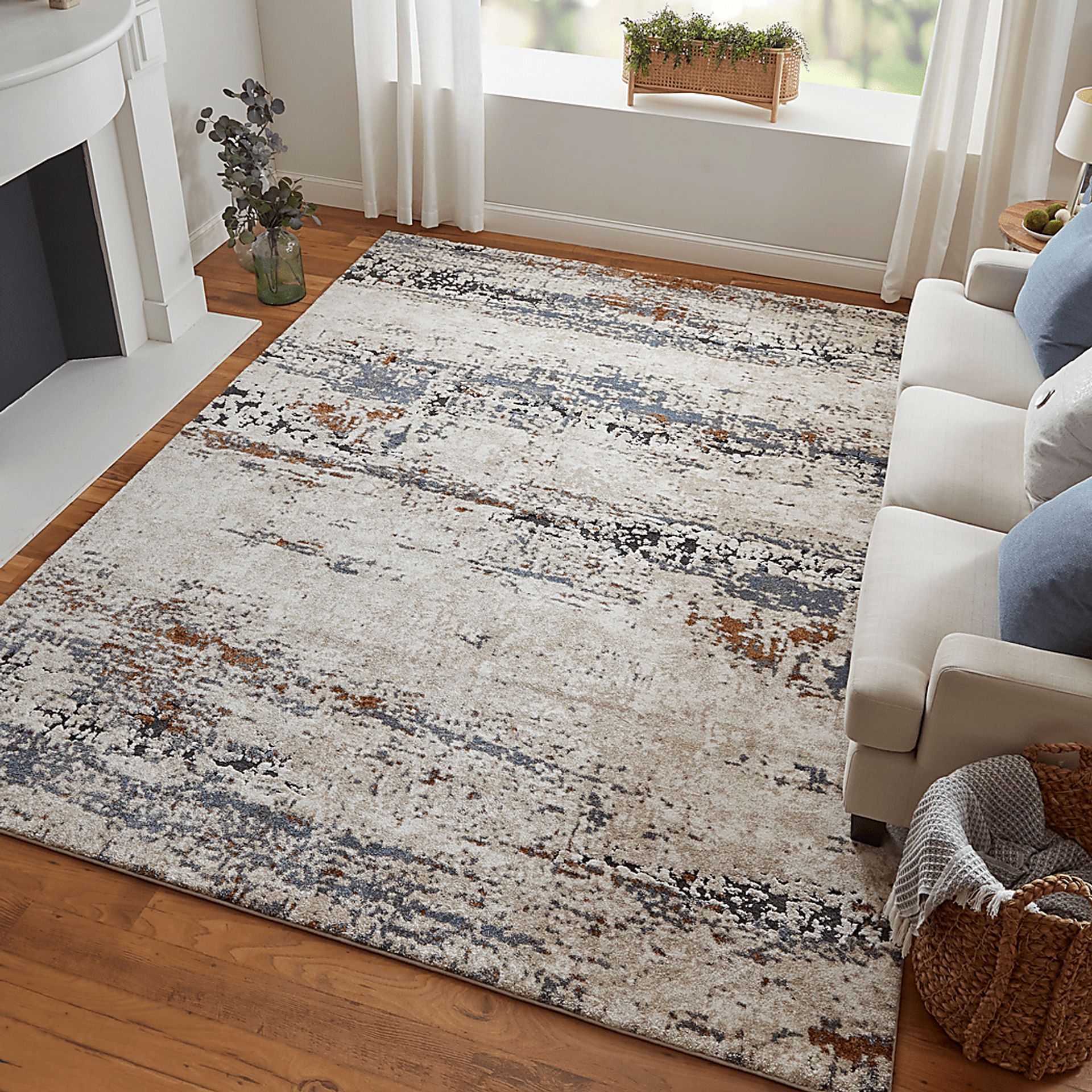 Ocera Ivory 2'6 x 8' Runner Rug - Image 3