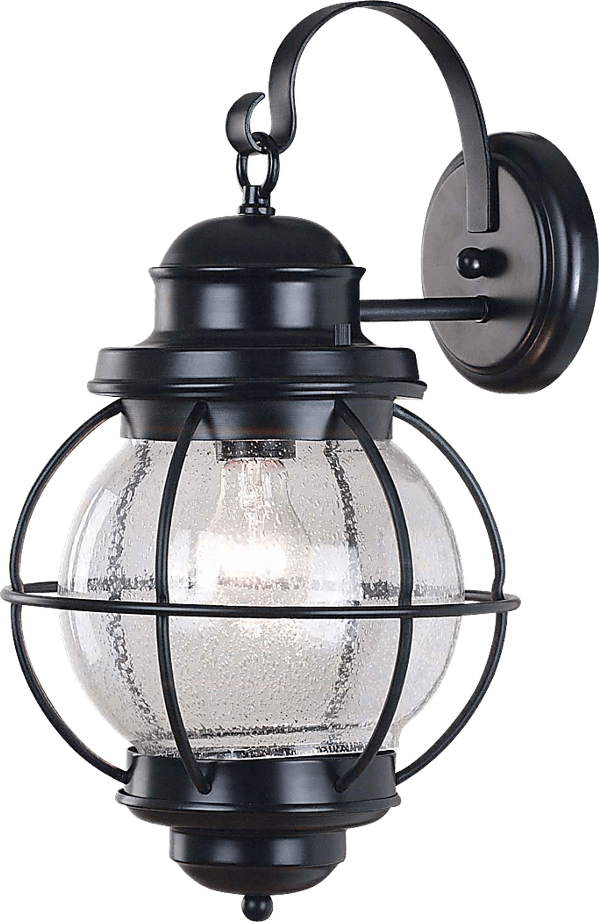 Ocracoke Black Outdoor Large Wall Sconce - Image 1