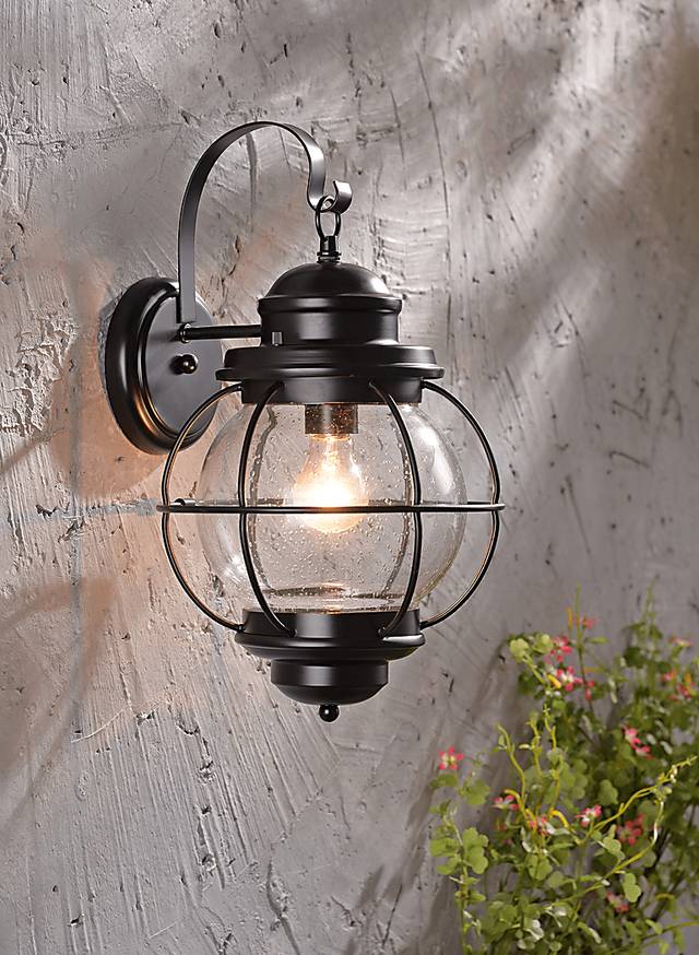 Ocracoke Black Outdoor Small Wall Sconce - Thumbnail - Image 2