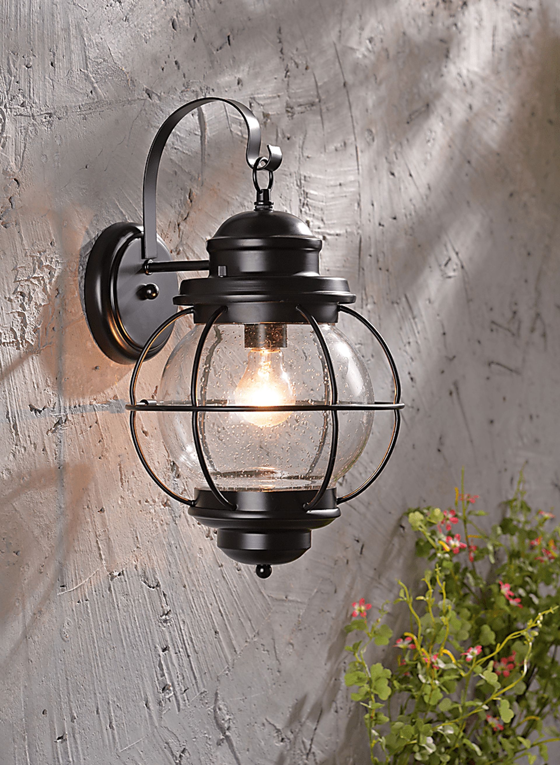 Ocracoke Black Outdoor Small Wall Sconce - Image 2