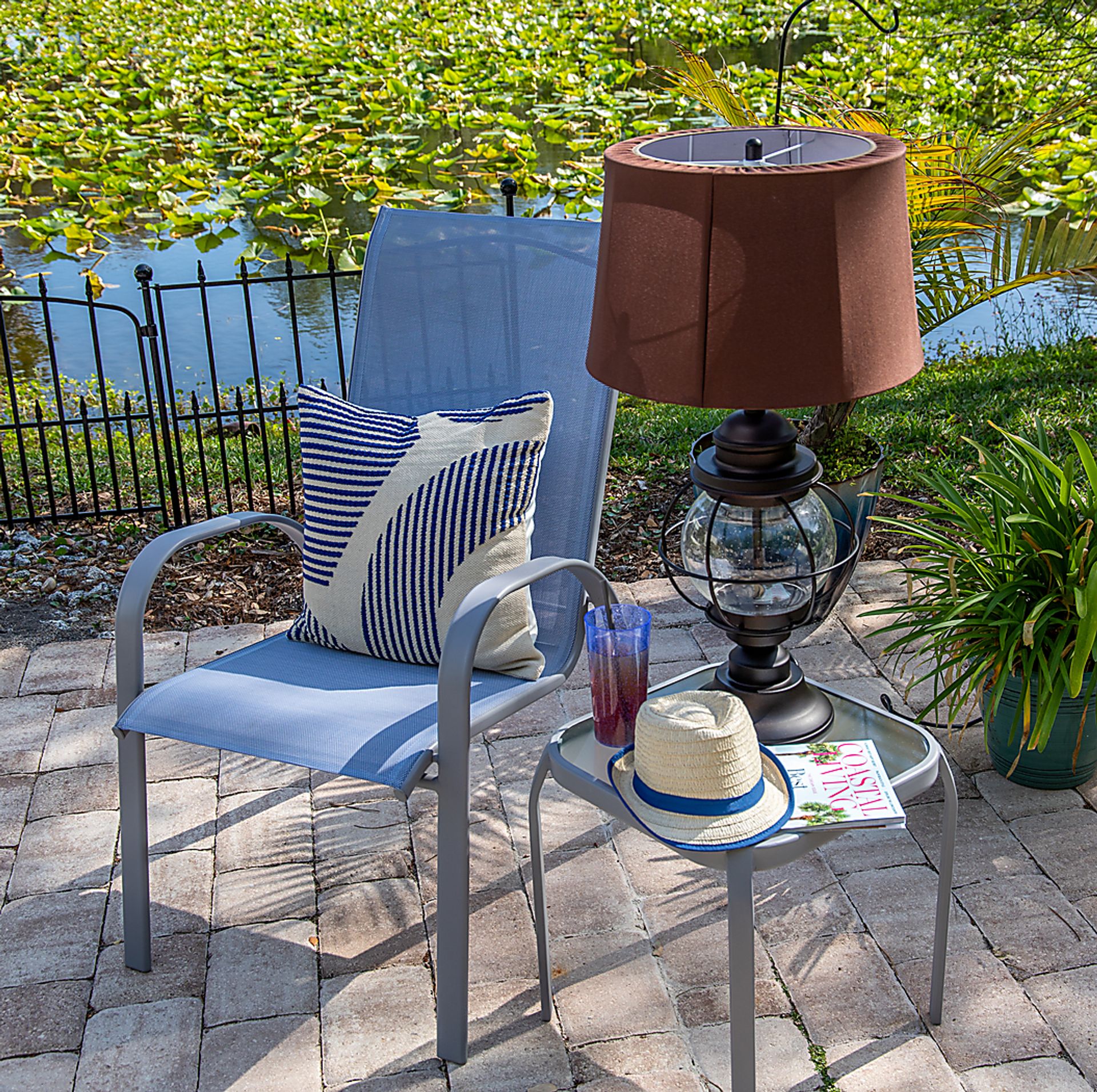 Ocracoke Black Outdoor Table Lamp - Image 3