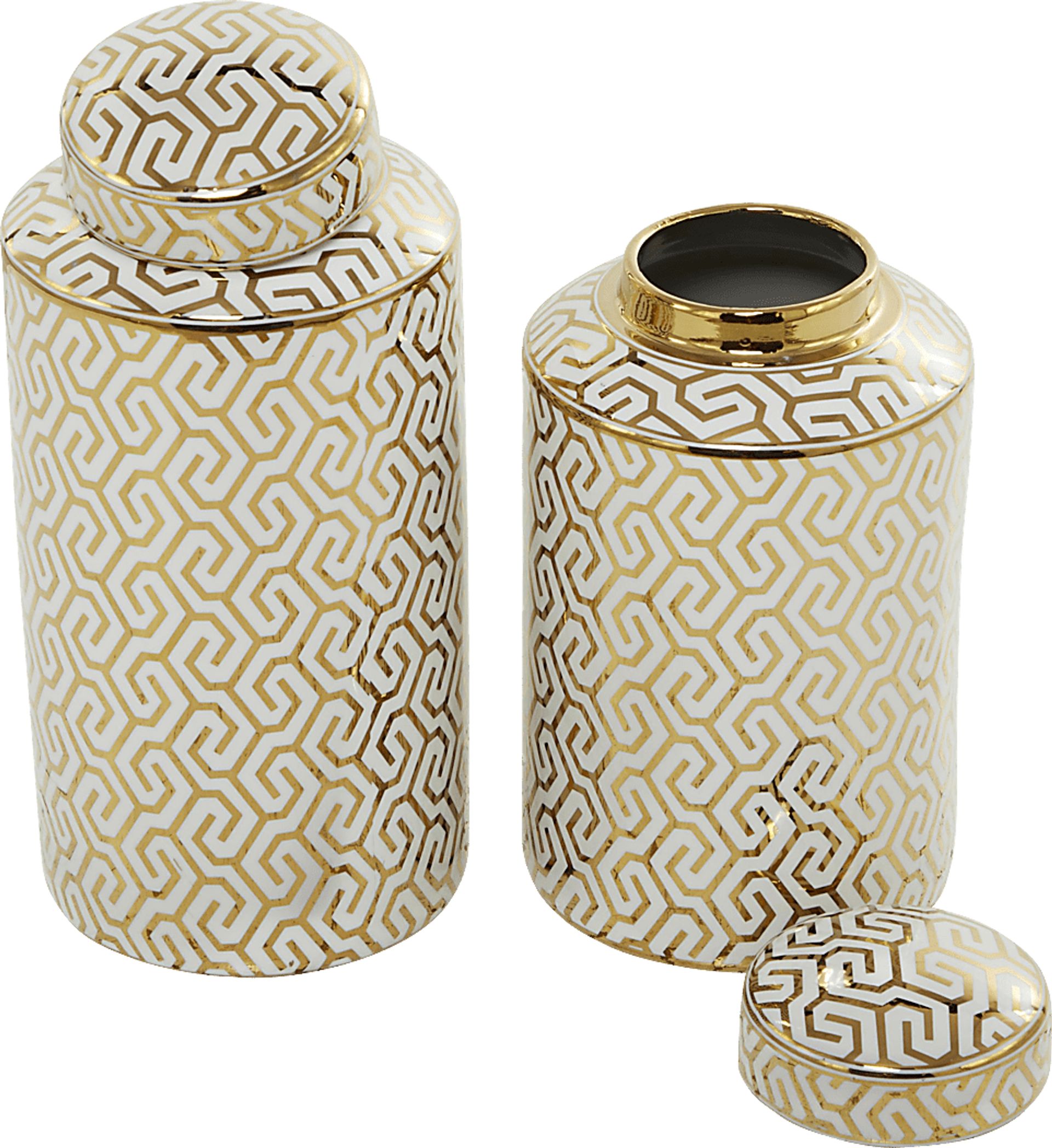Octomo Gold Jar, Set of 2 - Image 4
