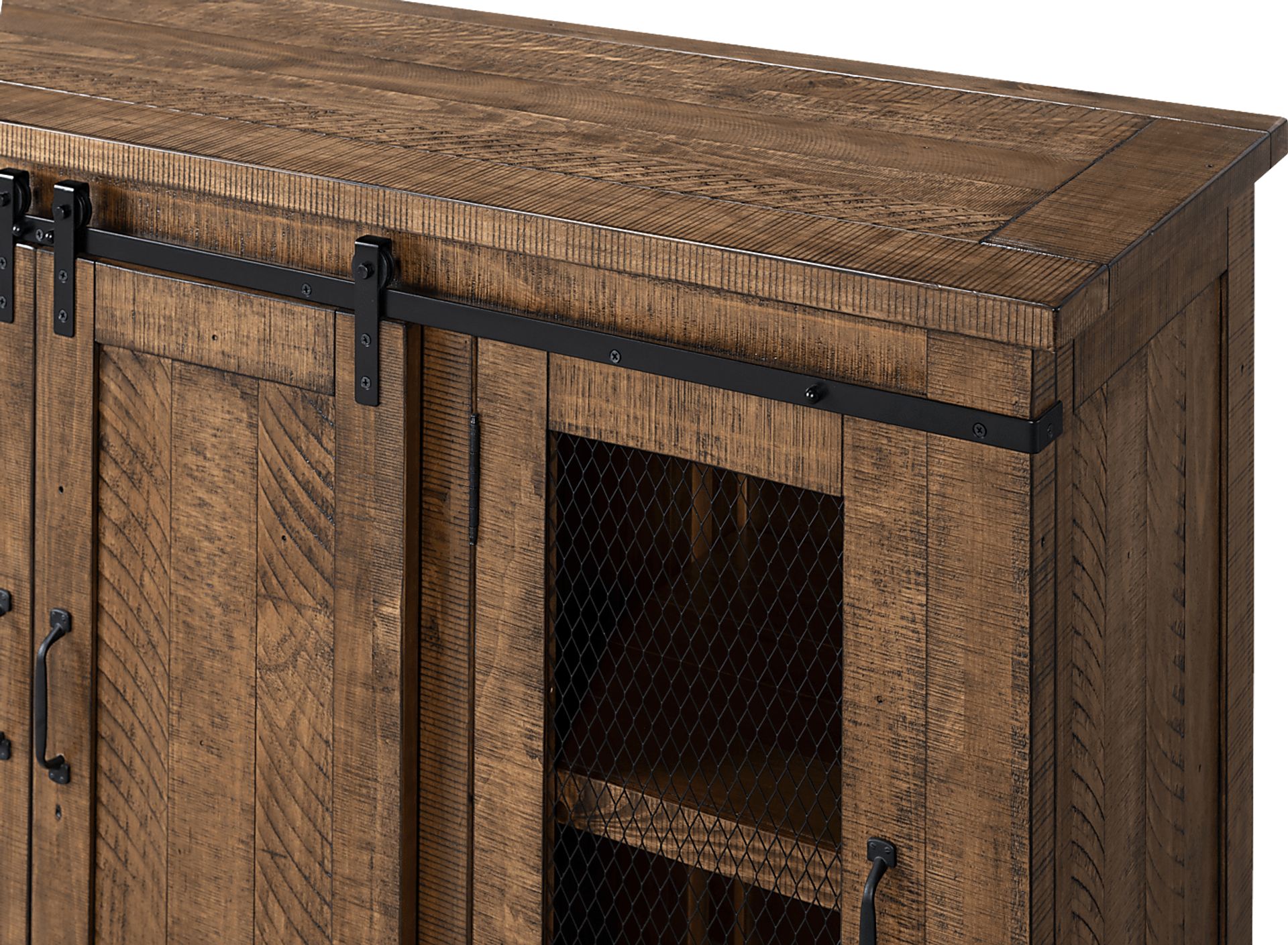 Odessa Crossing Dark Brown 65 in. Console - Image 4