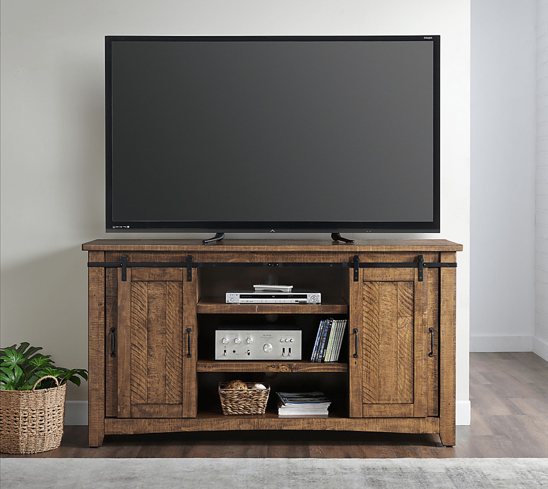 Odessa Crossing Dark Brown 65 in. Console - Image 10