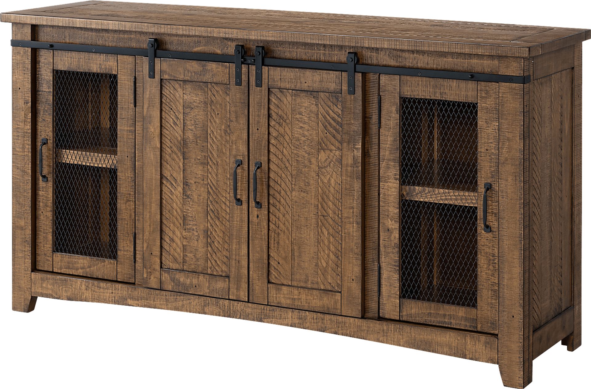Odessa Crossing Dark Brown 65 in. Console - Image 1