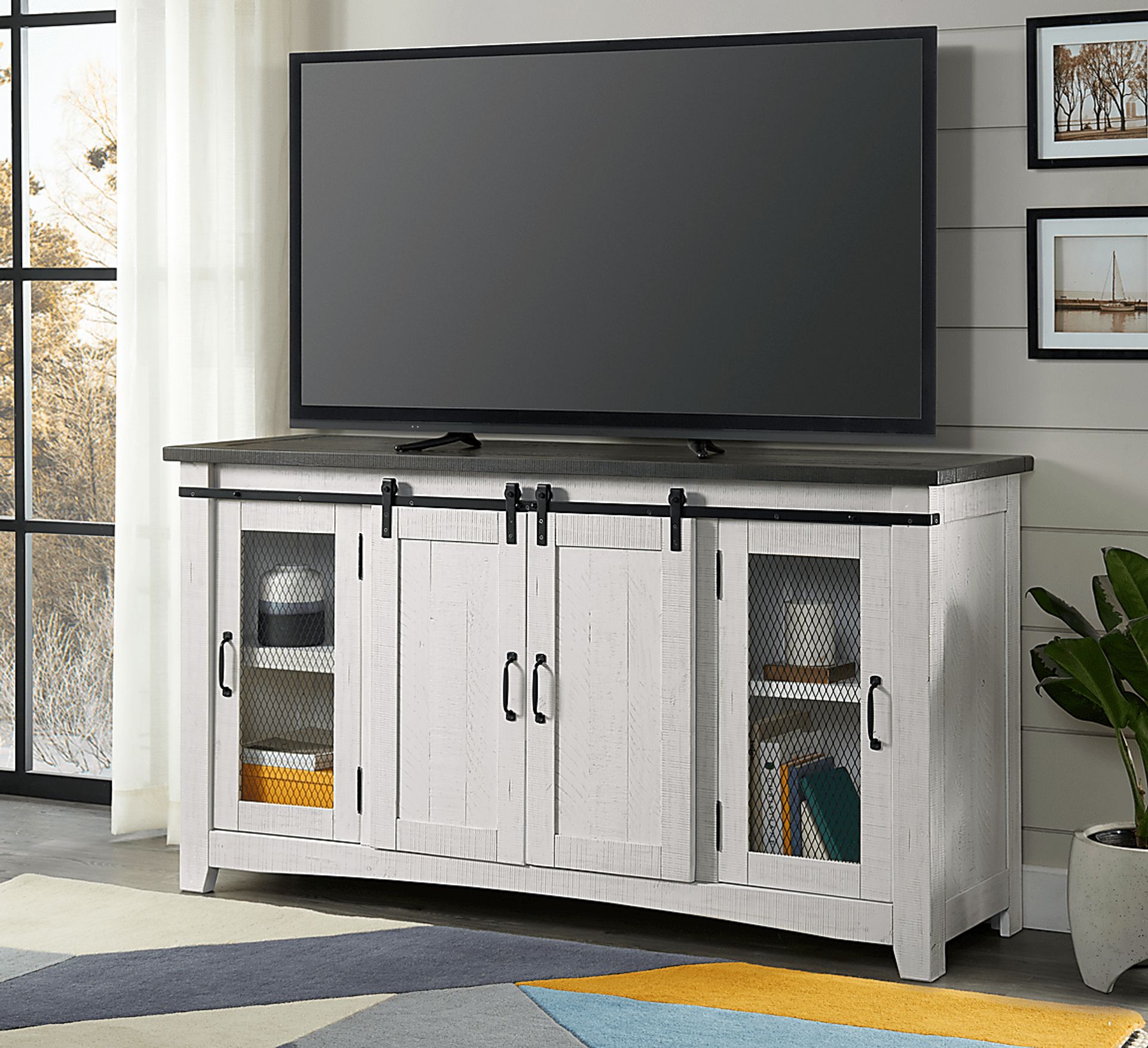 Odessa Crossing White 65 in. Console - Image 8