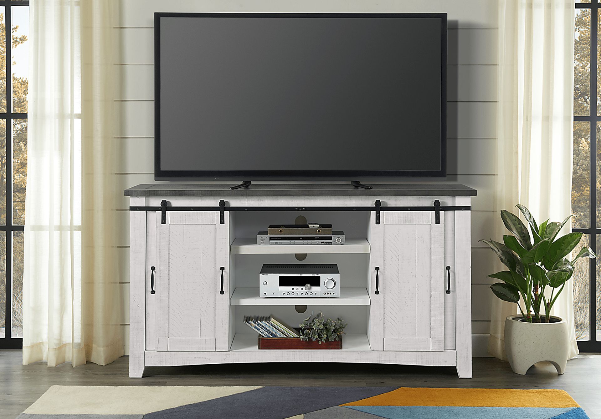 Odessa Crossing White 65 in. Console - Image 9