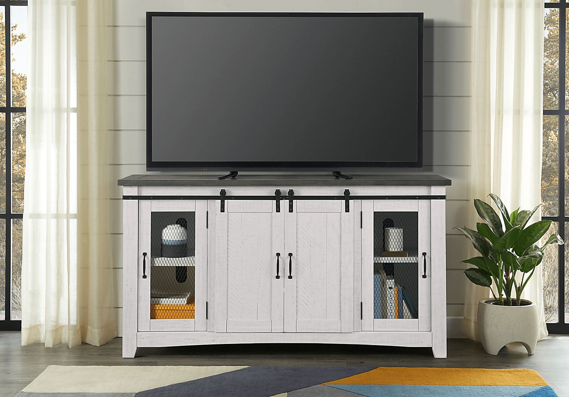 Odessa Crossing White 65 in. Console - Image 10