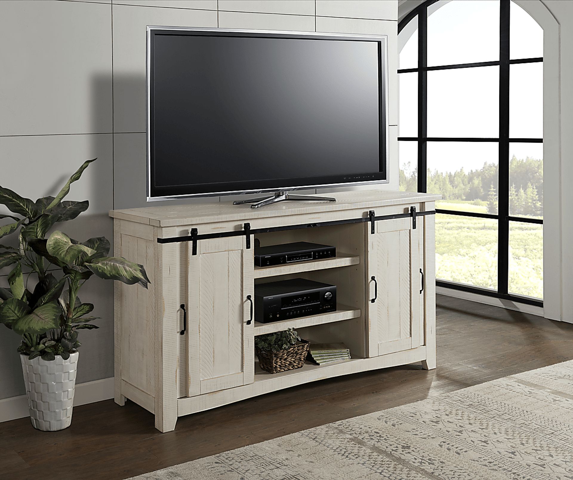 Odessa Crossing White 65 in. Console - Image 9