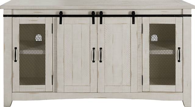 Odessa Crossing White 65 in. Console - Thumbnail - Image 1