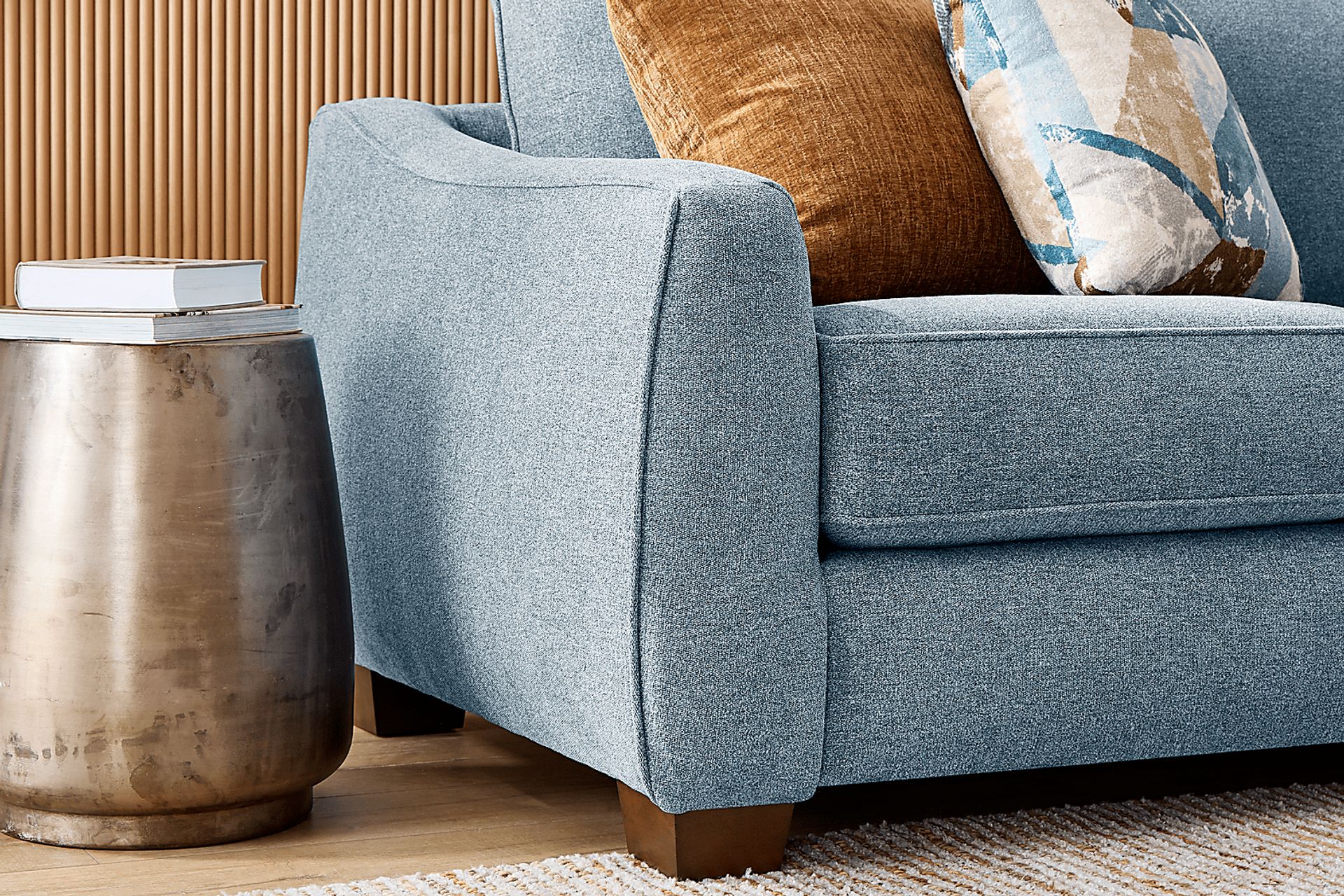 Odette Denim Gel Foam Sleeper Sofa - Image 2