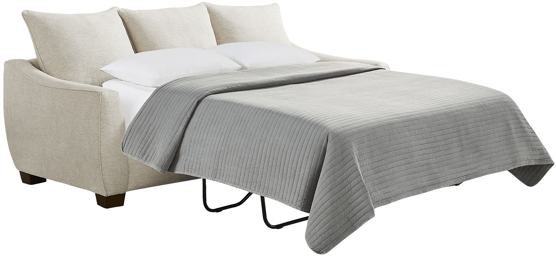 Odette Ivory 7 Pc Living Room with Sleeper Sofa - Image 3