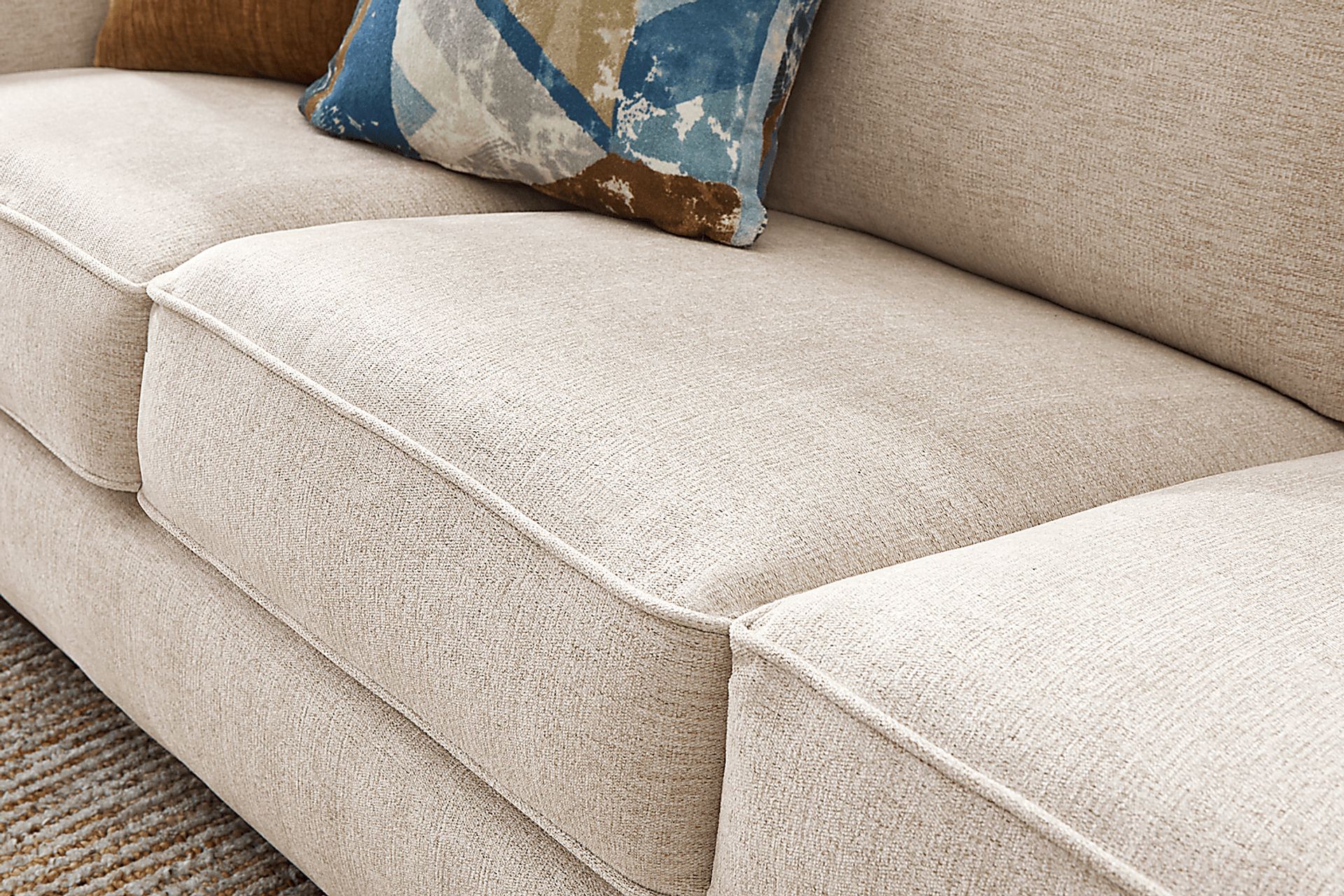 Odette Ivory 7 Pc Living Room with Sleeper Sofa - Image 7