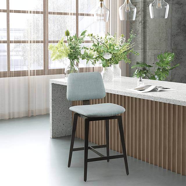 Odin Blue Counter Height Stool - Thumbnail - Image 2