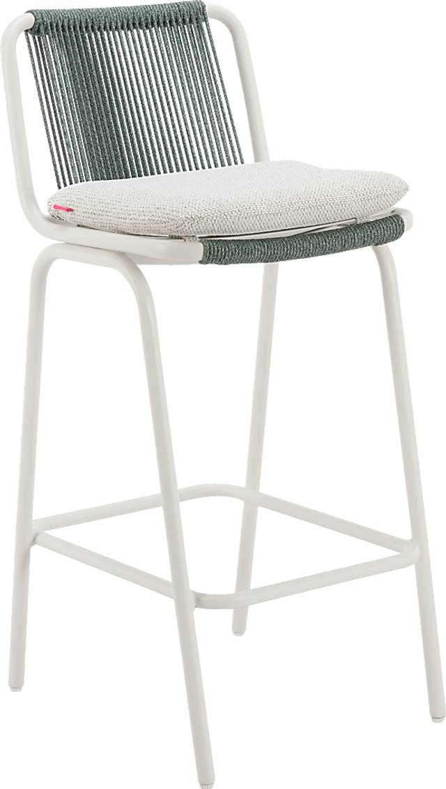 Odora White Barstool, Set of 2 - Thumbnail - Image 4
