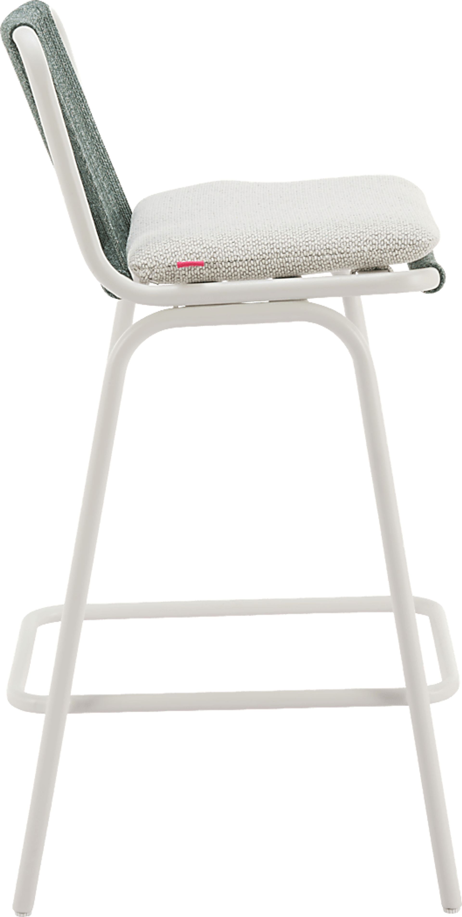 Odora White Barstool, Set of 2 - Image 5