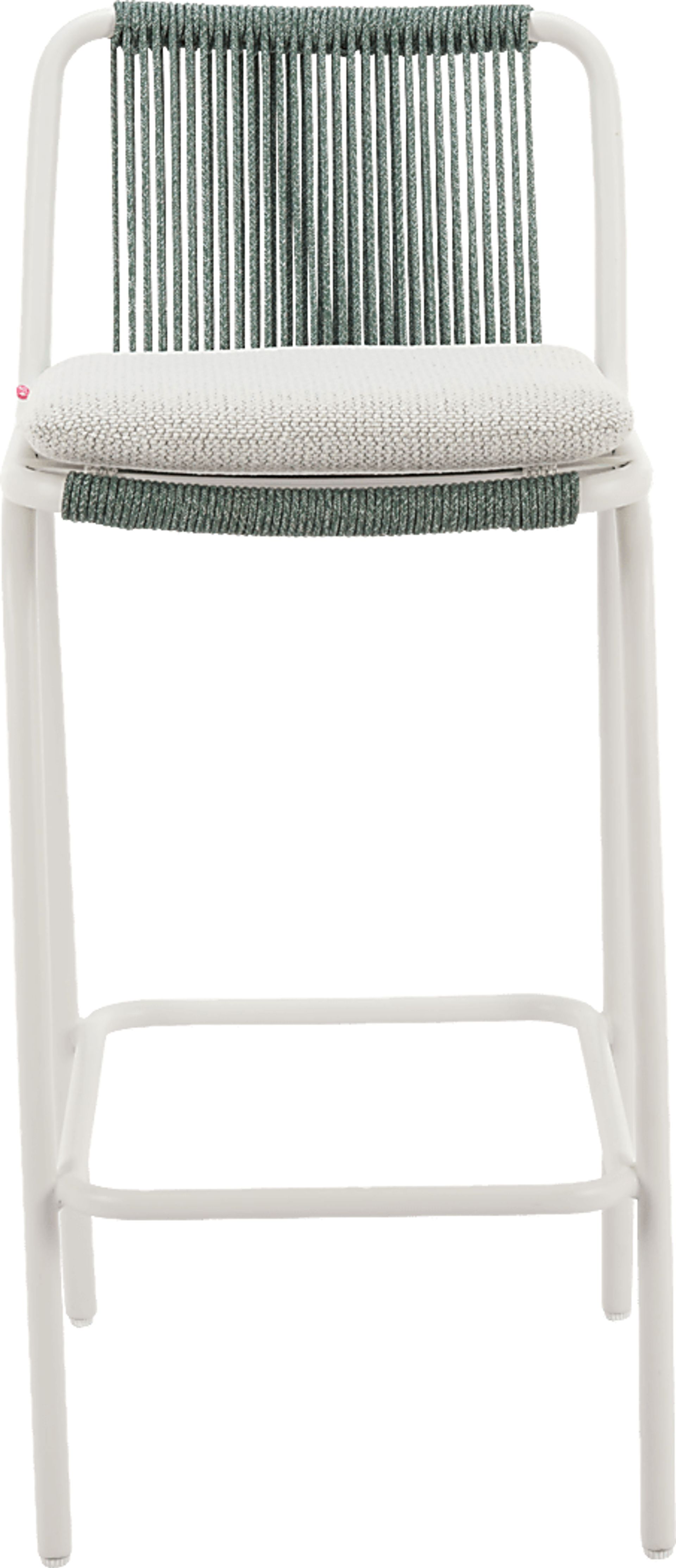 Odora White Barstool, Set of 2 - Image 6