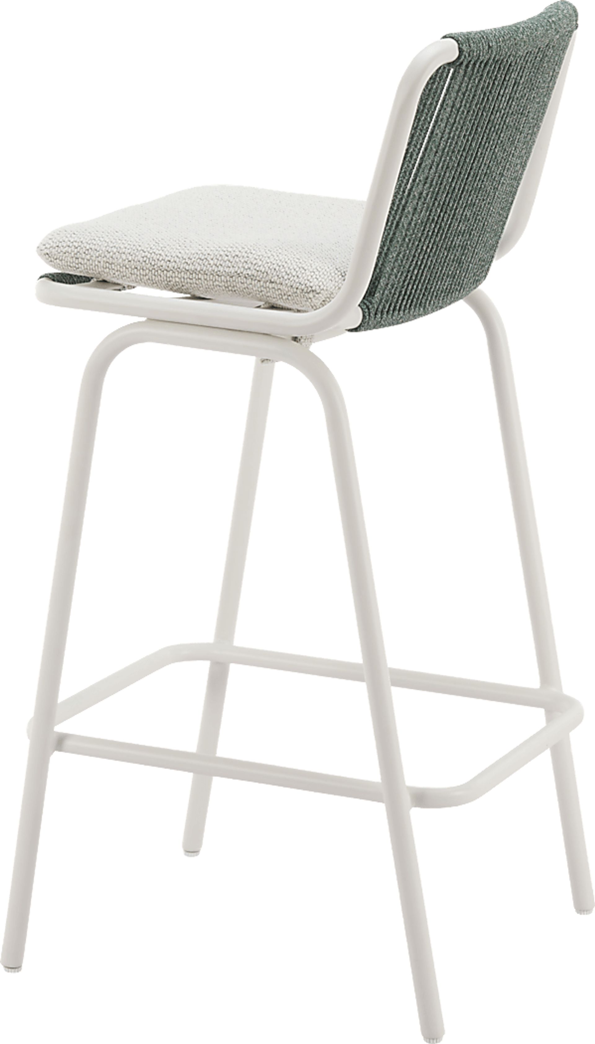 Odora White Barstool, Set of 2 - Image 8