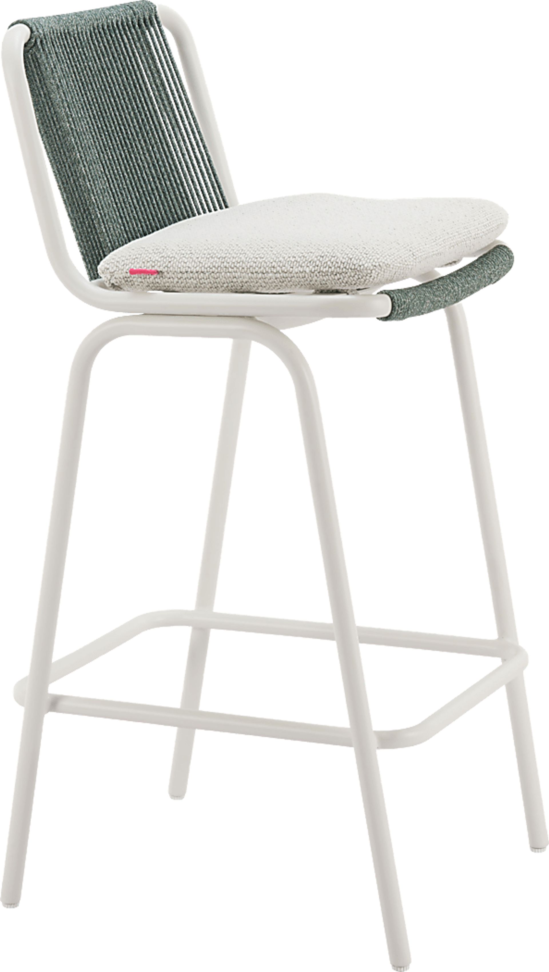 Odora White Barstool, Set of 2 - Image 9