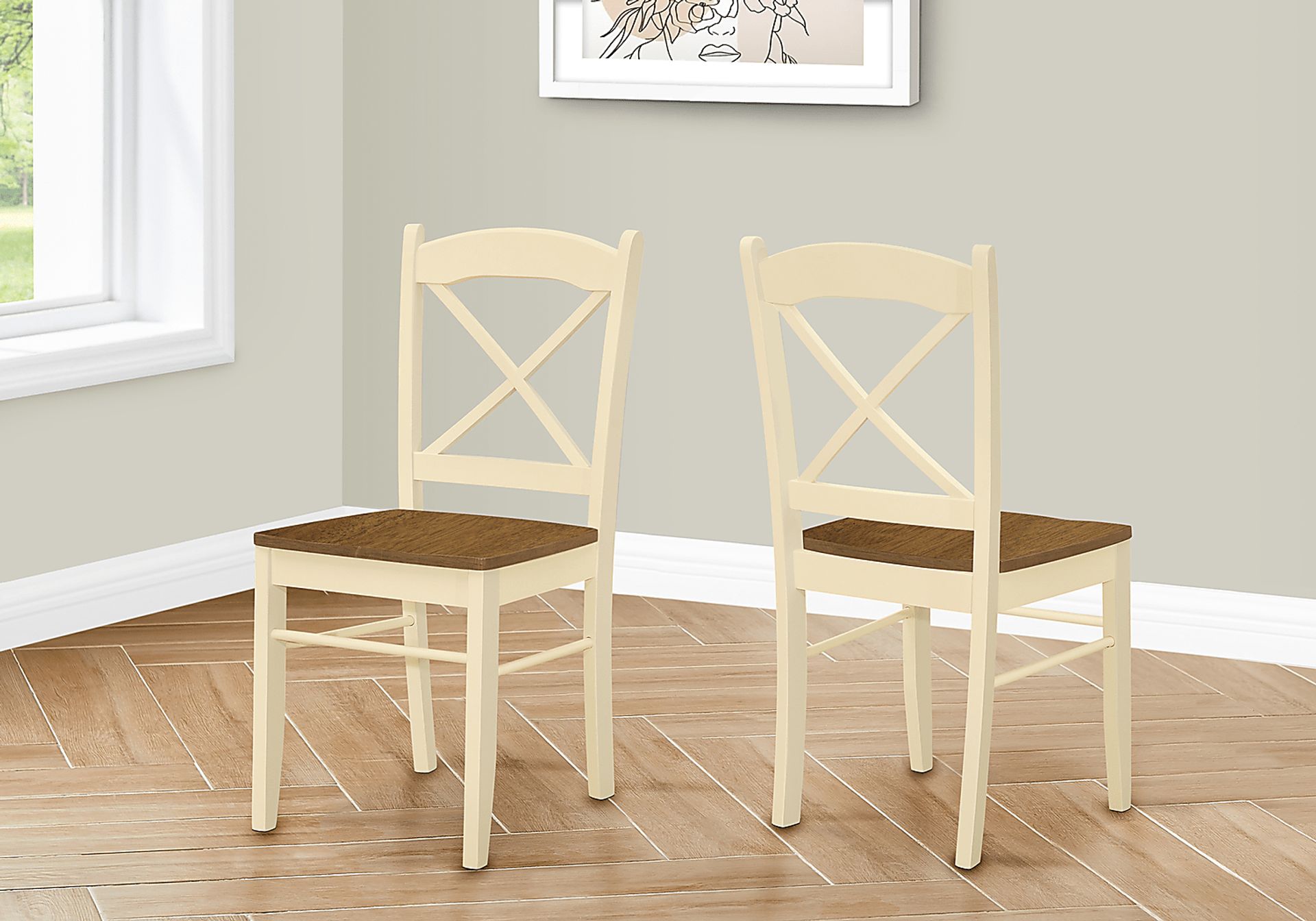 Oemlar Cream Side Chair, Set of 2 - Image 2