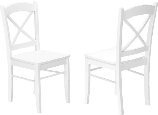 Oemlar White Side Chair, Set of 2