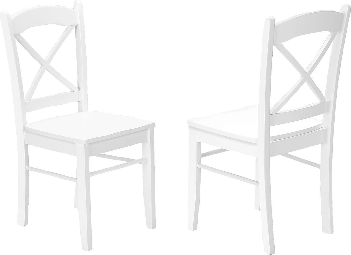 Oemlar White Colors,White Side Chair, Set Of 2 Rooms to Go
