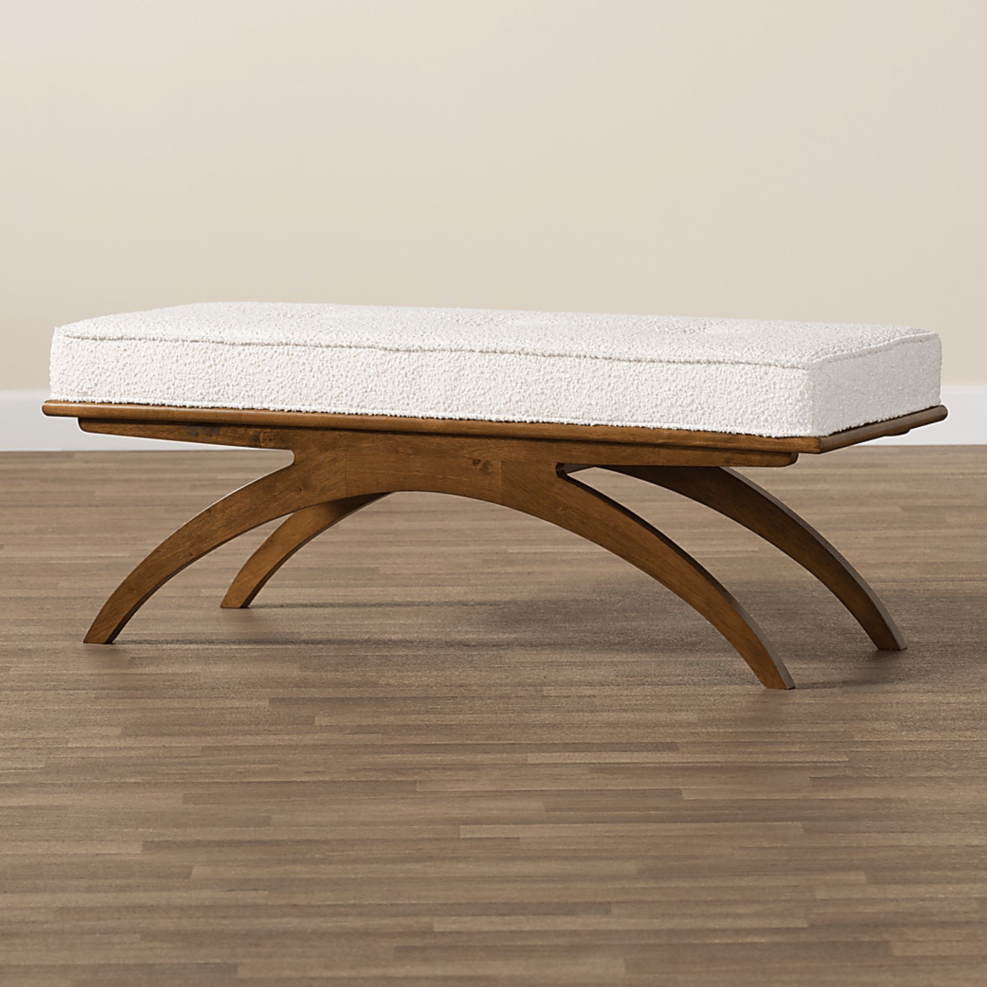 Oesting Cream Accent Bench - Image 3