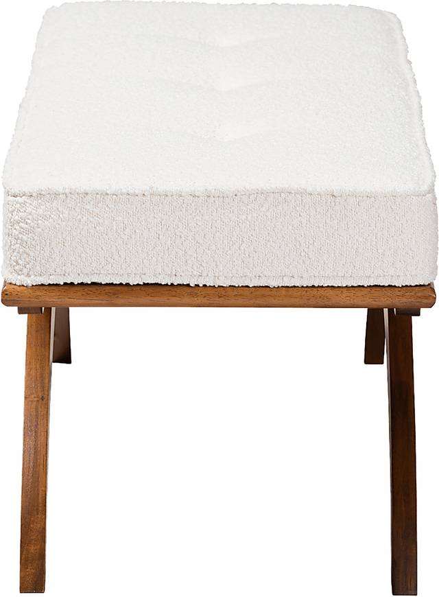 Oesting Cream Accent Bench - Thumbnail - Image 5