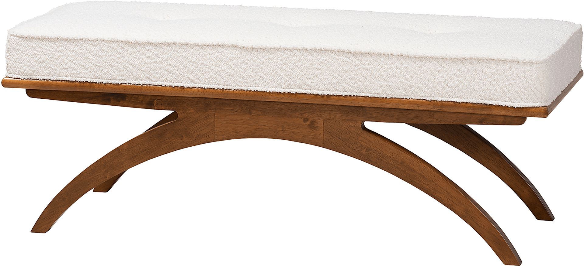 Oesting Cream Accent Bench - Image 1