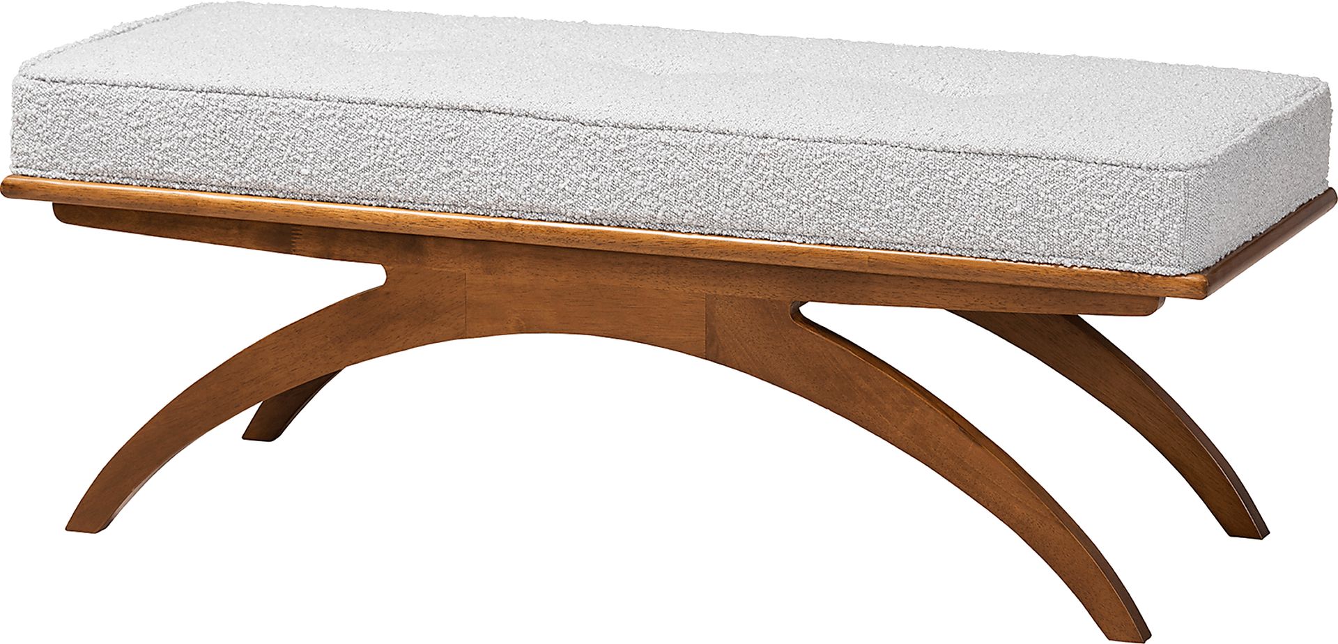Oesting Light Gray Accent Bench - Image 1