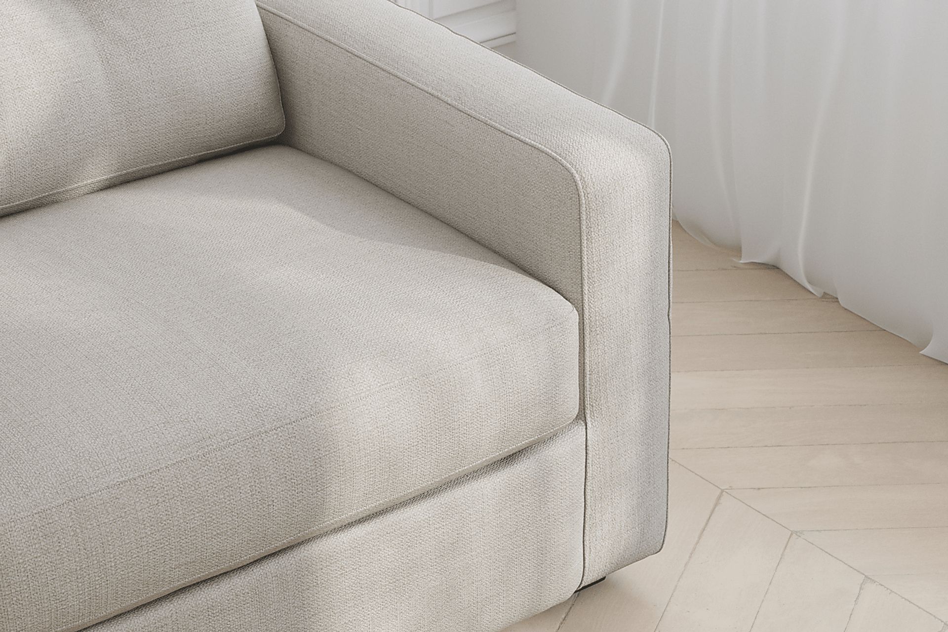 Off-White 3 Pc ModularOne with Media Console - Image 8